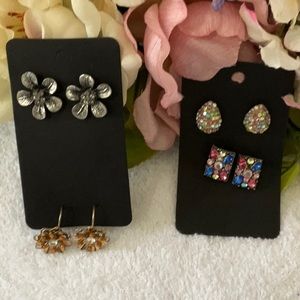 SET OF 4 PAIR EARRINGS